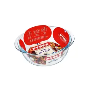 Стеклянная форма Pyrex для аэрогриля, 1 л, 18 см, боросиликатное стекло