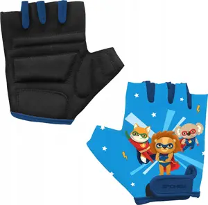 Spokey PLAY Children's Cycling Gloves, Size S, Blue