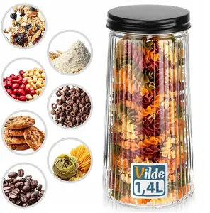 Vilde Glass Food Storage Container with Lid 1.4L