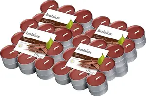 Bolsius True Scents aromātiskās tējas sveces, agarkoks, degšanas laiks 4 stundas, 72 gab.