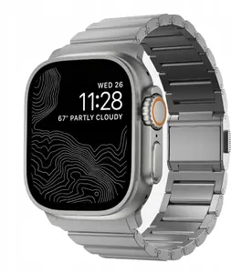 Титановый браслет Nomad Titanium Band V3 для Apple Watch 46мм/49мм, Natural Hardware
