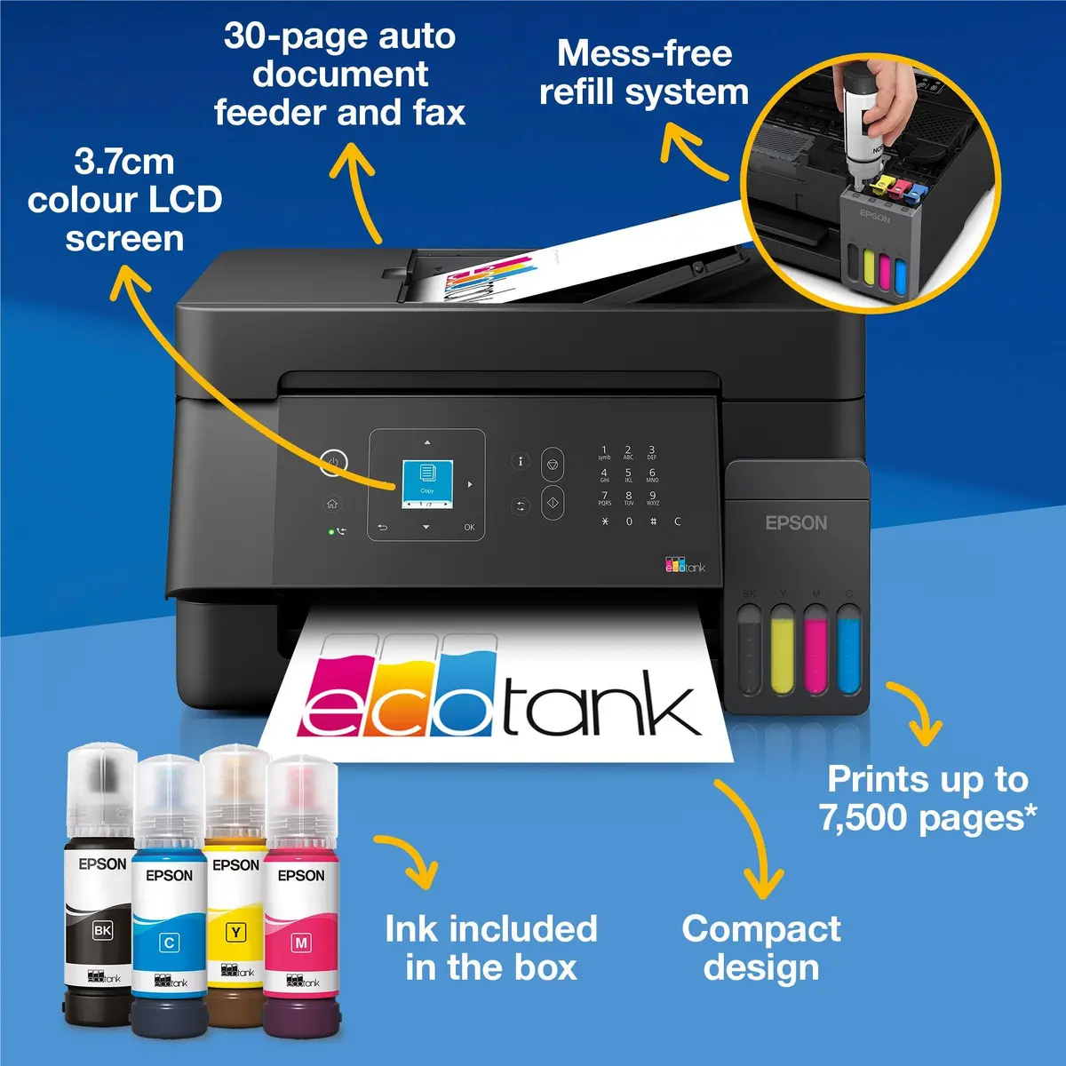 Epson EcoTank ET-4900 Inkjet Multifunction Printer Photo 2