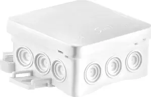 Simet FASTBOX&HOOK NS6 Surface-Mounted Junction Box with Integrated Gland, IP54, White
