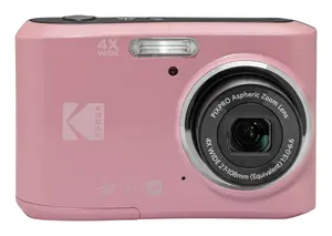 Kodak PIXPRO FZ45 Compact Camera, 16 MP CMOS, 4x Optical Zoom, Full HD, Pink