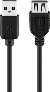 Goobay USB 2.0 Extension Cable USB-A Male to USB-A Female 5 m Black