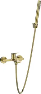 Bath Faucet with Shower Set Nestos Gold