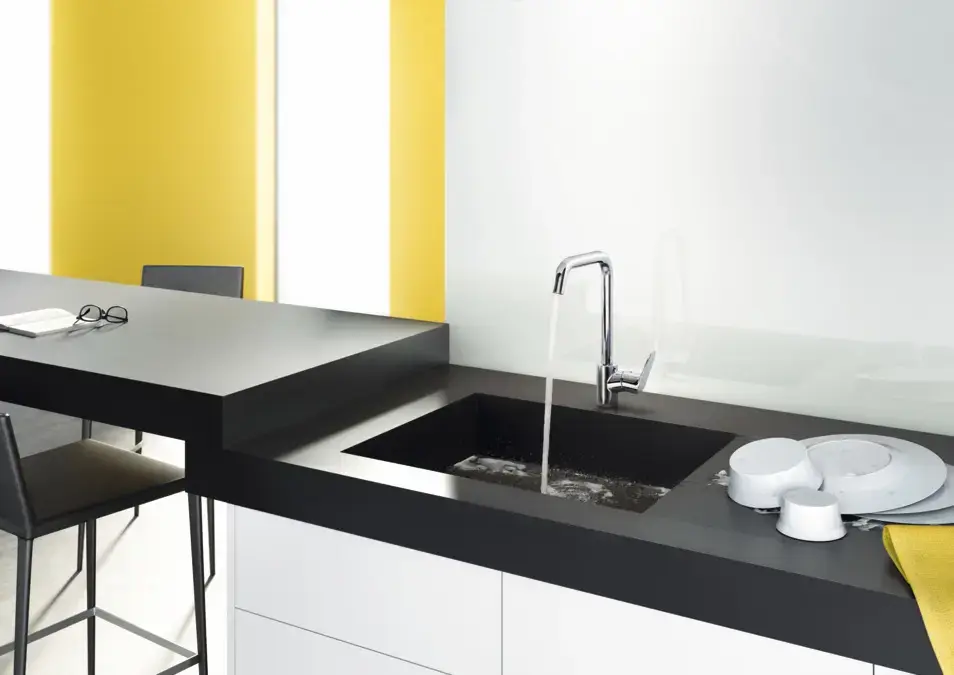Hansgrohe Focus Bathroom Sink Faucet - Stainless Steel Photo 3