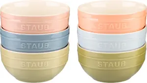 Staub Serving Bowl Set, 12 cm, 6-Piece, Multicolored