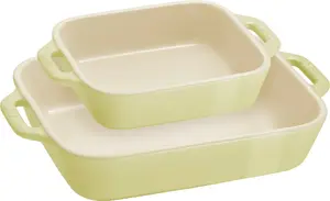 Staub Rectangular Dish Set, 2 Pieces, Light Green