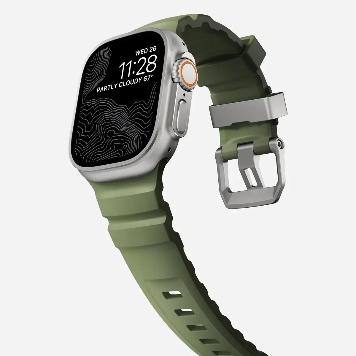 Ремешок Nomad Rocky Point для Apple Watch — кожа и титан Photo 7