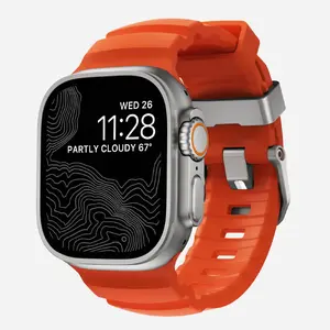 Nomad Rocky Point pulksteņa siksniņa Apple Watch 42-49 mm, titāns un FKM