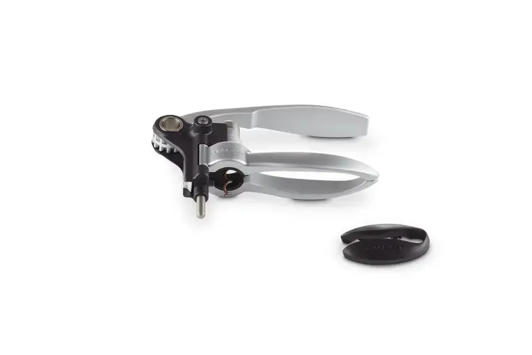 Le Creuset LM250 Lever Corkscrew - Black and Silver Photo 3