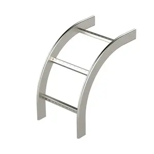 Вертикальная внешняя лестница KSV-400 R=300 HDG
