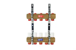Giacomini R553D Distribution Manifold 1 inch x 3/4 inch with 4 Outlets