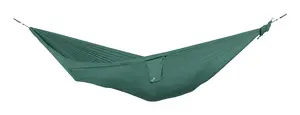 Ticket To The Moon Travel Hammock Compact divvietīgs neilona piekaramais šūpuļtīkls zaļš
