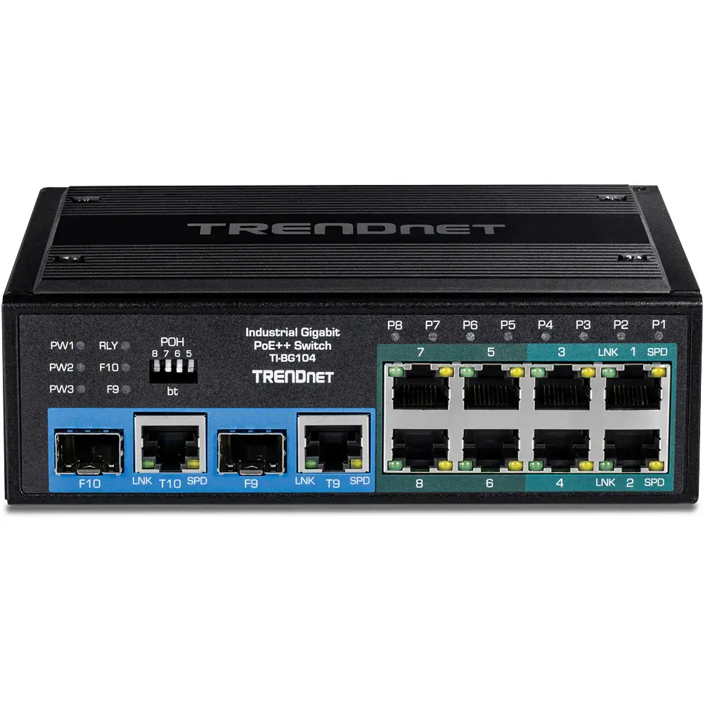 Неуправляемый коммутатор Trendnet TI-BG104 10-портовый PoE Photo 4