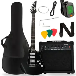 V-TONE EGA 39 MBK 4/4 Electric Guitar Stratocaster Style