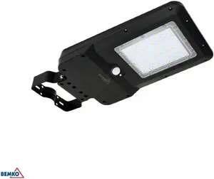Bemko Solger Solar LED Street Light 20W 3000lm CCT PIR IP65 Black