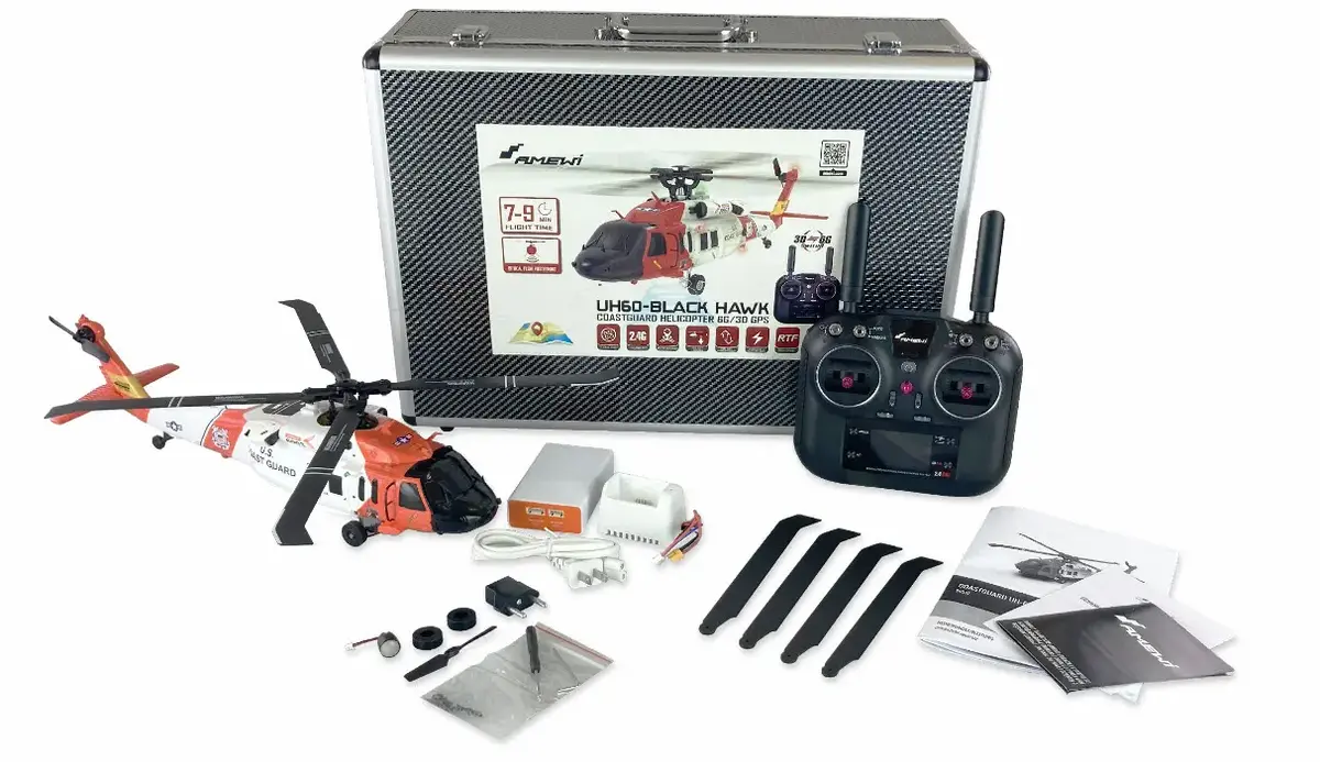 Amewi UH60 Black Hawk RC Helicopter 1:47 Scale Photo 2