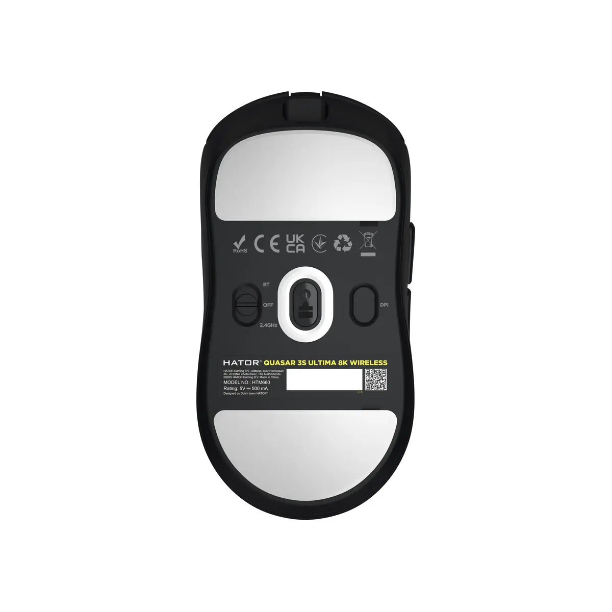 HATOR Quasar 3S Ultima 8K Wireless Gaming Mouse Photo 6