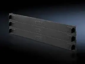 Rittal 7151.305 Rack Accessory, Plastic, Black, 3 Pieces