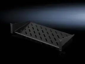 Rittal DK 5501.615 Rack Shelf, Steel, Black
