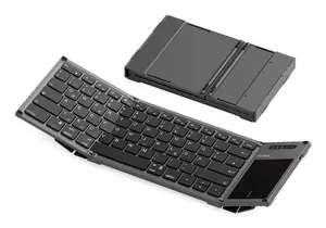 Inateck KB06101 Wireless Keyboard with RF and Bluetooth Connectivity, QWERTZ Layout, Black