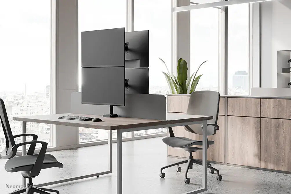 Neomounts DS60-600BL2V dubultā monitora kronšteins Photo 11