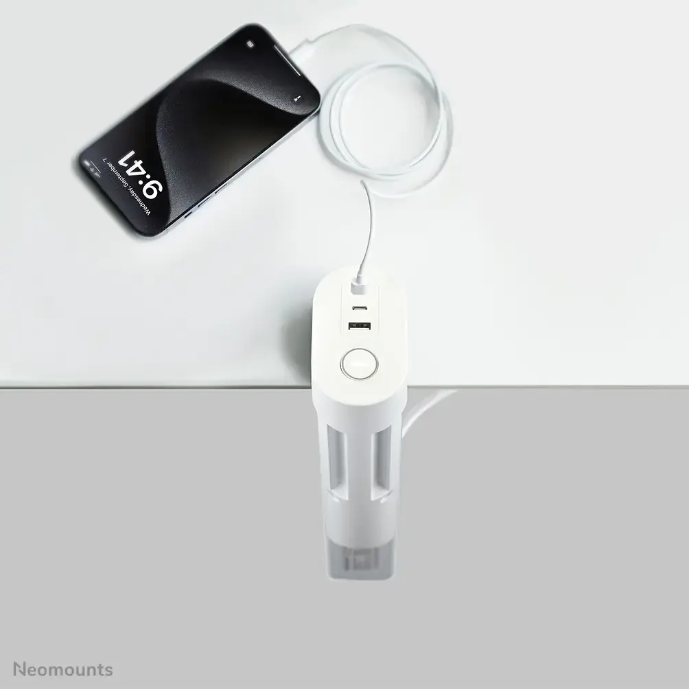 Neomounts DS22-840WH6 galda kontaktligzda ar USB Photo 8