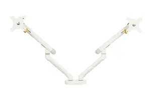 BakkerElkhuizen BE Flexible Dual White Monitor Arm for 2 Displays