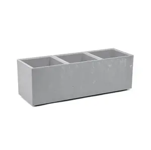Karo Plastic Flower Pot 90x30x30 cm Grey