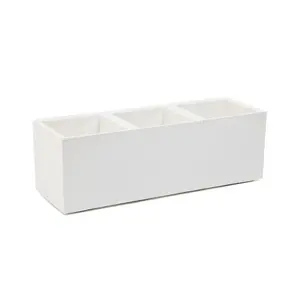 Karo Plastic Flower Pot 90x30x30 cm, Cream