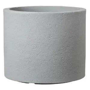 Plastic Flower Pot 130/50, Stony Grey, 50 cm Diameter