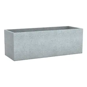 Brīvi stāvošs āra augu pods Scheurich C-Cube Long 240, pelēks, 35.5 l