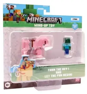 Minecraft S2 3D Wind-Up Toy Baby Zombie & Pig