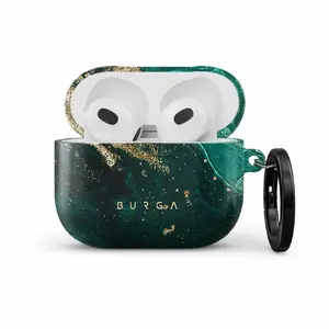 Slowmoose Burga Protective Case for AirPods 3, Emerald Pool