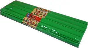 SCHEMAT Crepe Paper, Green, 10 Sheets