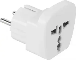 Travel Power Adapter QZ36 UK/USA to EU Plug Converter White