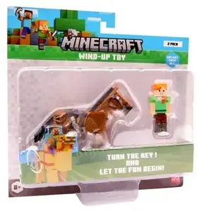 Заводная 3D-игрушка Minecraft S2 Алекс и Лошадь