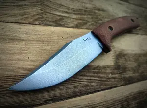 Fox LKW City Bowie Fixed Blade Knife with Micarta Handle