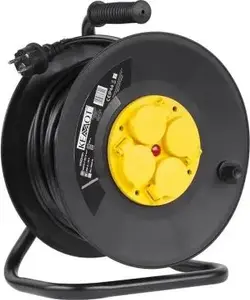 Rebel Electro URZ3121 Power Extension Cord, 4 Sockets, 25 m