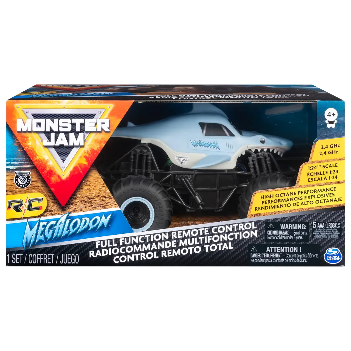 Spin Master Monster Jam Megalodon tālvadības auto 1:24 Photo 3