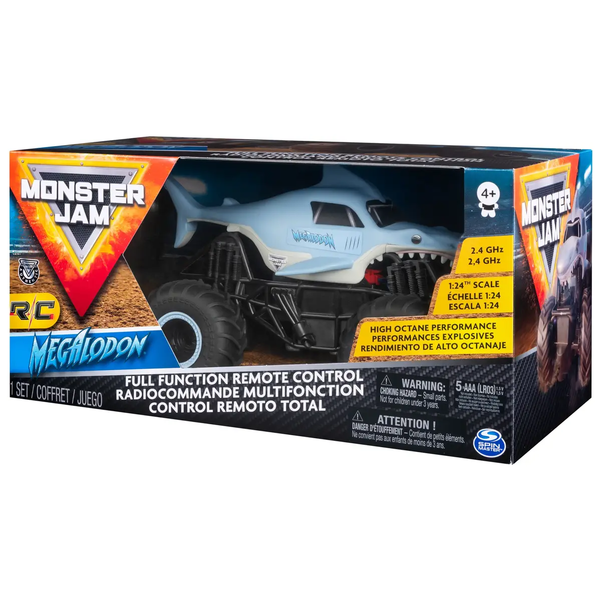 Spin Master Monster Jam Megalodon tālvadības auto 1:24 Photo 6
