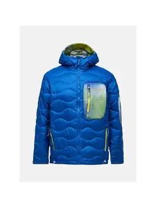 Мужская пуховая куртка Peak Performance Helium Aop Utility Down Hood, синяя