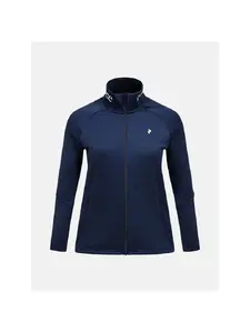 Sieviešu jaka Peak Performance W Rider Essentials Zip Jacket tumši zilā krāsā