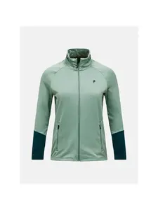 Sieviešu jaka Peak Performance W Rider Essentials Midlayer Zip Jacket zaļa