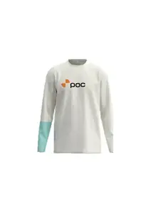 Футболка с длинным рукавом POC L/S Tee, белая, размер M