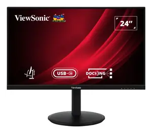 Монитор Viewsonic VG2409U-2 23.8 дюйма Full HD IPS LED, 1920 x 1080, 4 мс, встроенные динамики и USB-концентратор