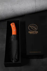 Casström No.10 Swedish Forest Knife Orange G10 14C28N Steel with Kydex Sheath