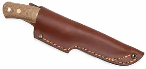 Memory Solution Casström No.10 SFK Fixed Blade Knife, Natural Micarta Handle, A8 Steel